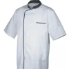 ROBUR Veste de Cuisine Mixte Blanche/Parement Gris ENERGY T.2* Veste De Cuisine