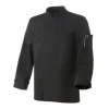 ROBUR Veste de Cuisine Mixte Noire Parement NERO T.4 manches longues* Veste De Cuisine