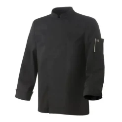 ROBUR Veste de Cuisine Mixte Noire Parement NERO T.2 manches longues* Veste De Cuisine